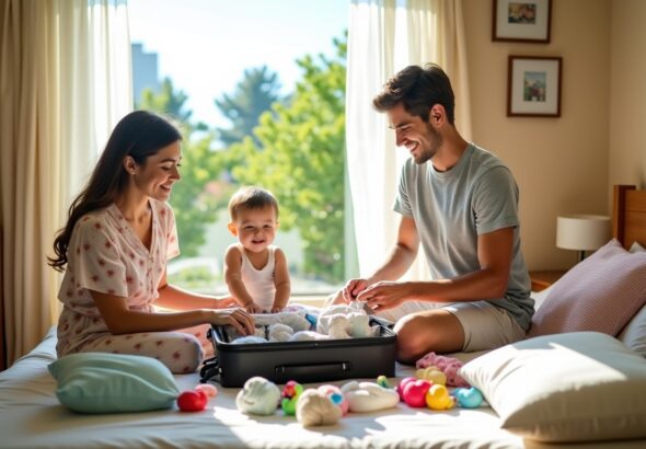 Quelle quantité de couches prévoir pour partir en vacances avec bébé ?