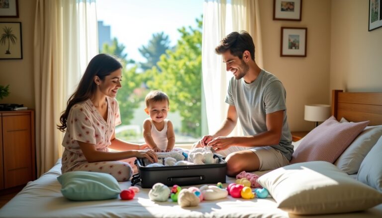 Quelle quantité de couches prévoir pour partir en vacances avec bébé ?