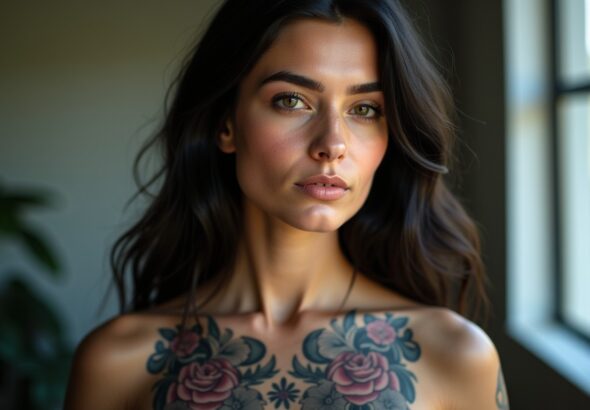 Inspirations de tatouages décolleté pour révéler toute la beauté de votre féminité