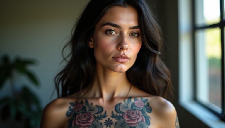 Inspirations de tatouages décolleté pour révéler toute la beauté de votre féminité
