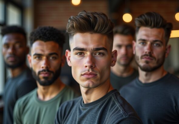 Quelle version de burst fade harmonise le mieux avec la forme de votre visage ?
