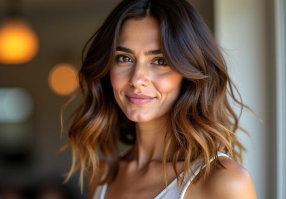 Créations élégantes : les coiffures incontournables pour sublimer le balayage caramel chez les brunes