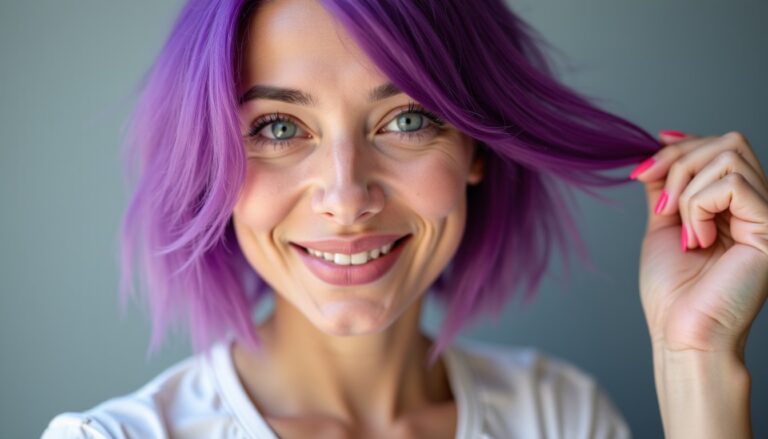Guide pratique pour décolorer et corriger des cheveux teints en violet